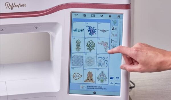 Baby Lock Reflection Embroidery Machine screen