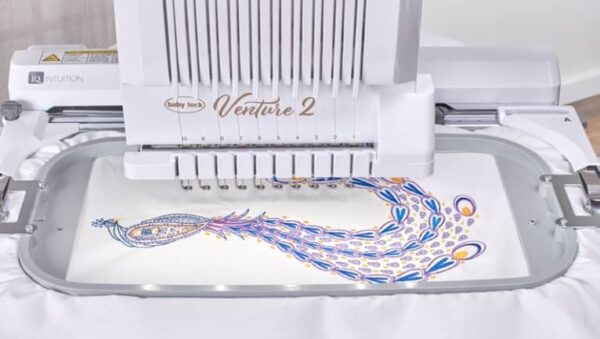 Baby Lock Venture 2 Multi-Needle Embroidery Machine embroidery area